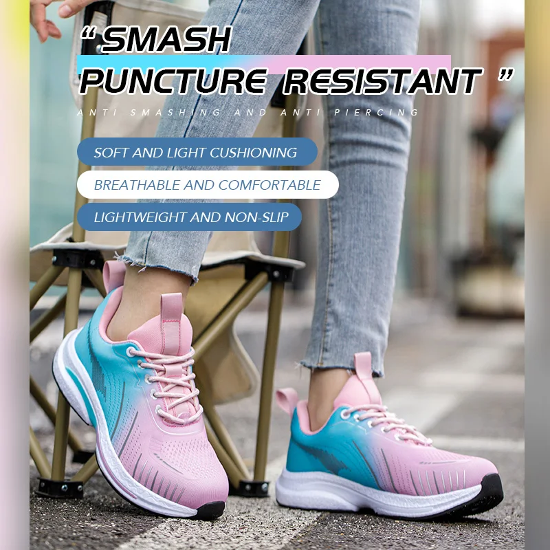 Diansen 707 Women Safety Shoes Industrial protection Steel Toe Nonslip Safety Shoes for Women Construction Work Shoes – Image 3