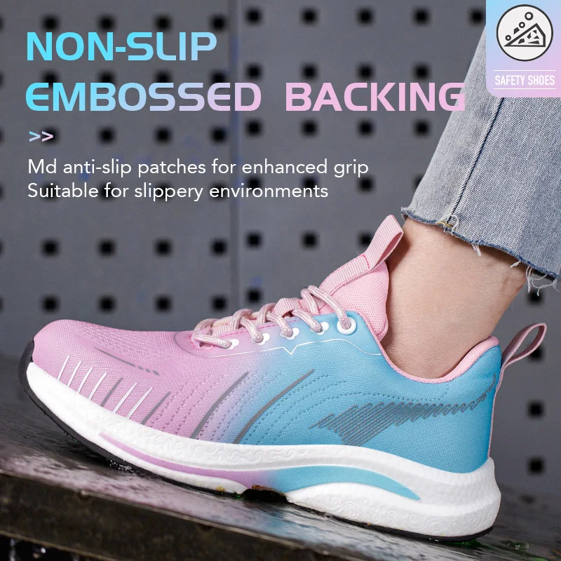 Diansen 707 Women Safety Shoes Industrial protection Steel Toe Nonslip Safety Shoes for Women Construction Work Shoes – Image 6