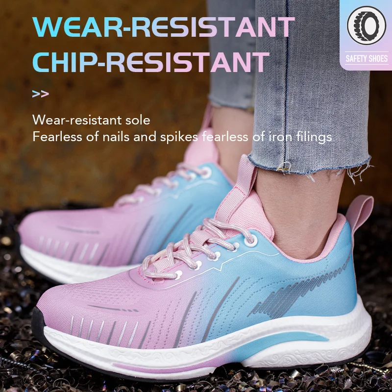 Diansen 707 Women Safety Shoes Industrial protection Steel Toe Nonslip Safety Shoes for Women Construction Work Shoes – Image 5
